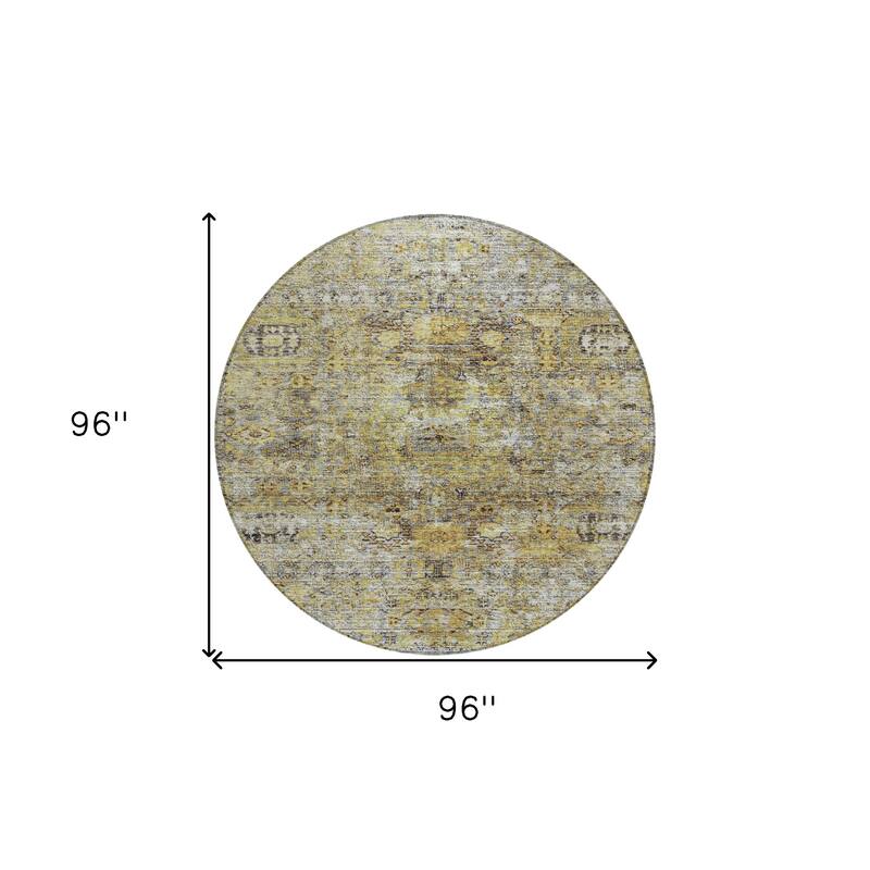 HomeRoots Floral Traditional Rectangle Outdoor Rug