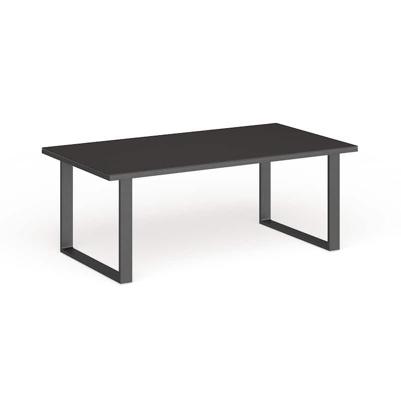 Chance Glass-top Outdoor Patio Coffee Table