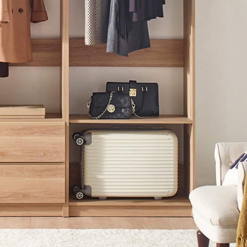 Prosper Freestanding Walk in Wood Closet System - 83" H x 94.2" W x 15.7" D
