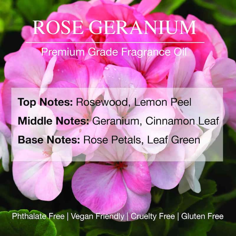 Daniella's Candles Ultra Premium Grade Fragrance Oil - Rose Geranium - 100ml/ 3.4oz