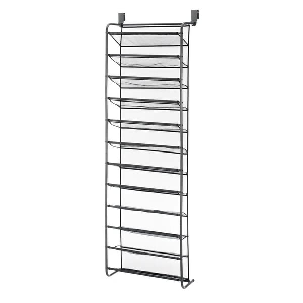Whitmor White 36 Pair Over The Door Shoe Organizer