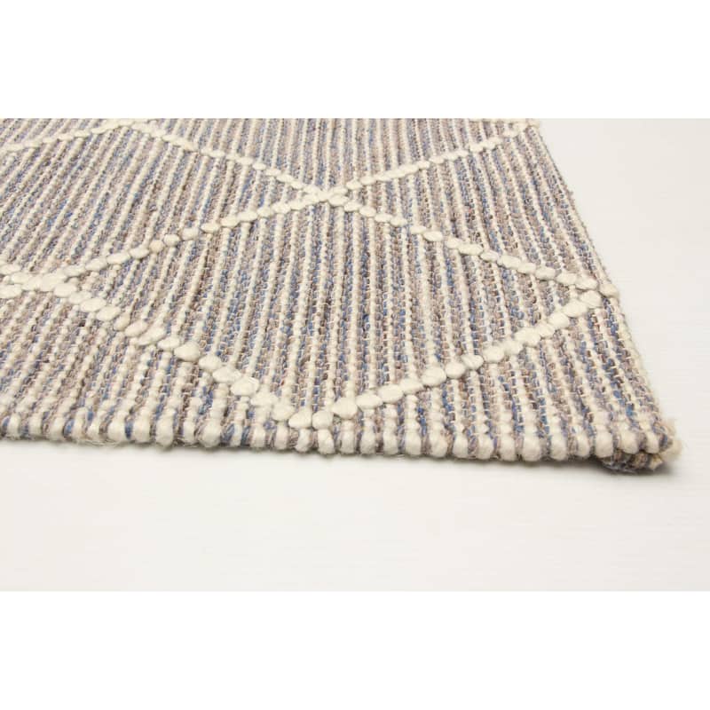 ECARPETGALLERY Braid weave Sienna Taupe Wool Rug - 5'1 x 7'5