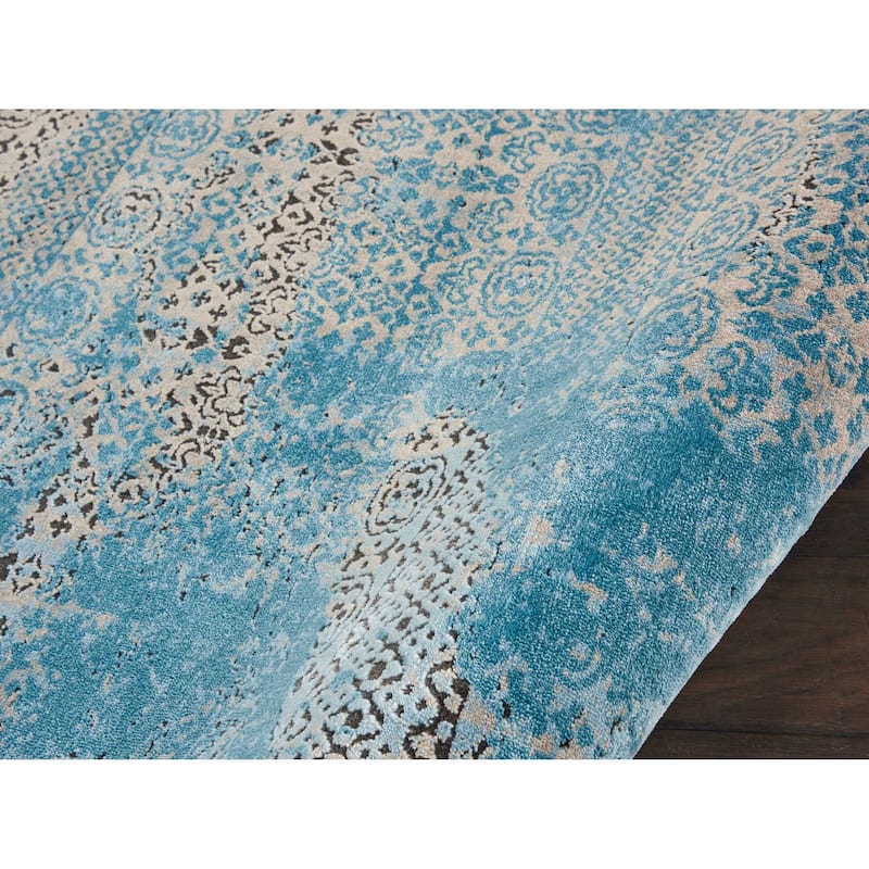 Nourison Karma Over-Dyed Distressed Vintage Abstract Area Rug