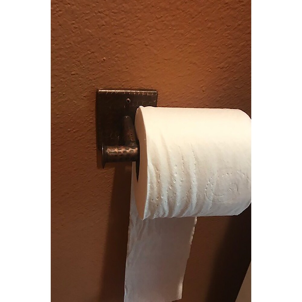 Hammered copper paper towel holder on sale