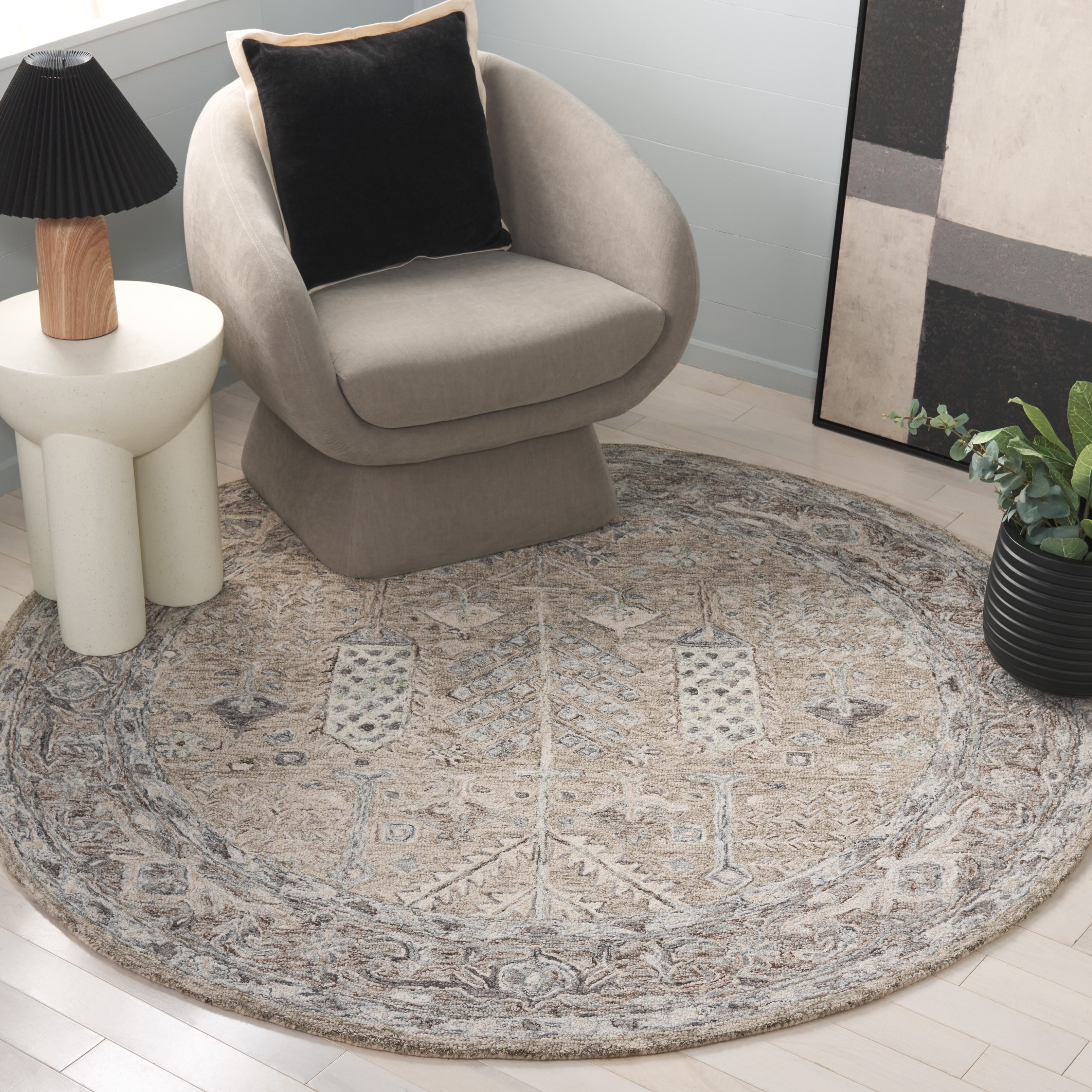 SAFAVIEH Handmade Metro Lorenzina French Country Wool Rug