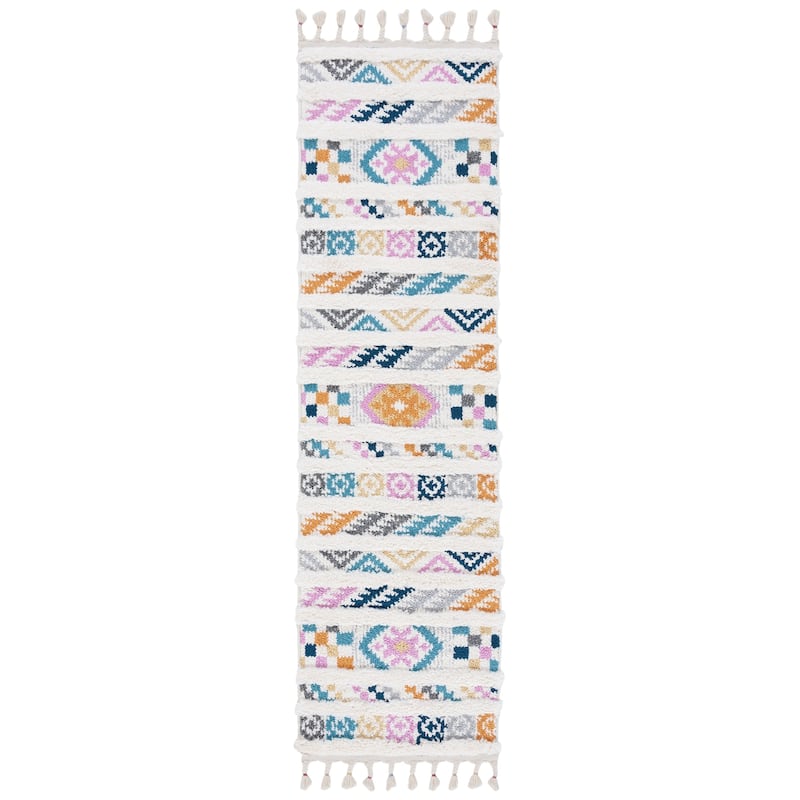 SAFAVIEH Moroccan Fringe Shag Lorean Rug