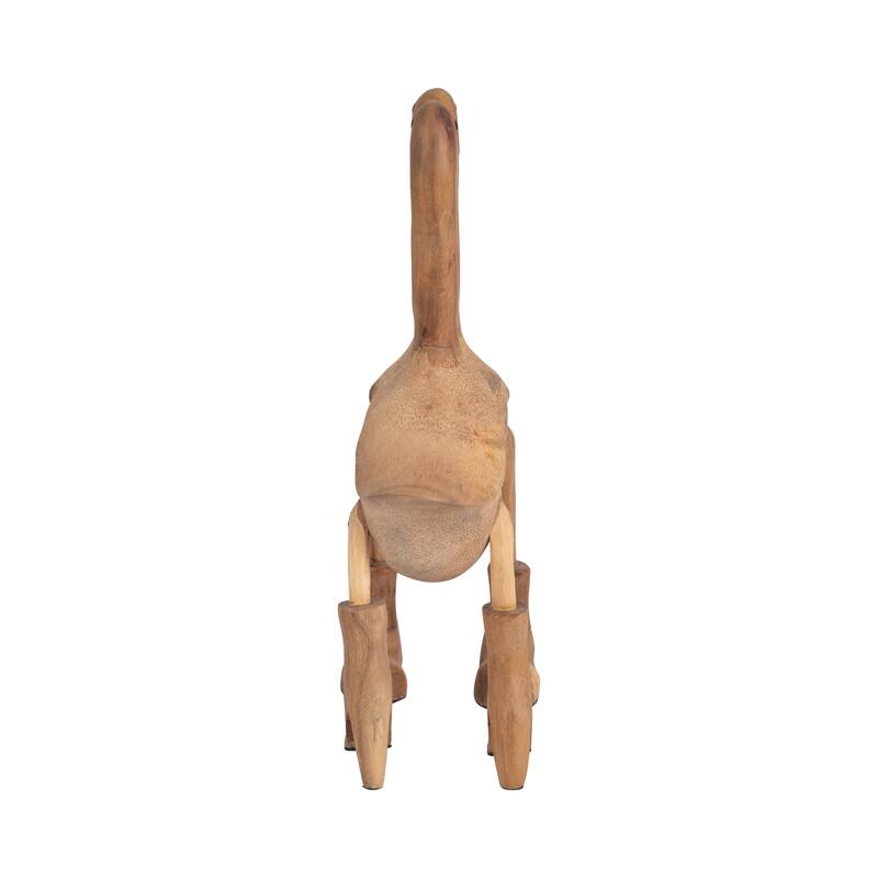 Bamboo, 18" Love Ducks, Natural, Abstract, 18"H, Solid Color - 15" x 5" x 18"