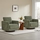 preview thumbnail 68 of 67, Spruce & Spring Rebecca Swivel Accent Chair Armchair with Back Cushion Set of 2 - Moss Green