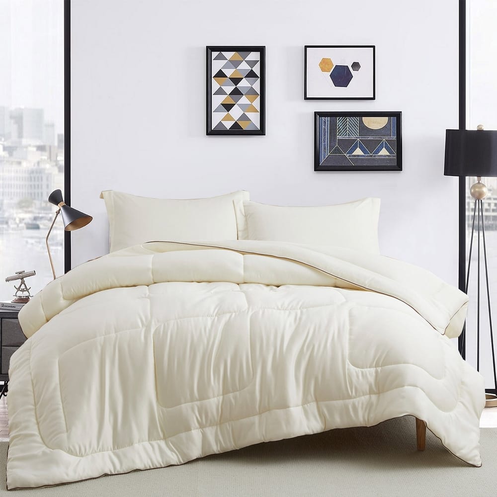 All Season Satin Down Alternative Comforter Set