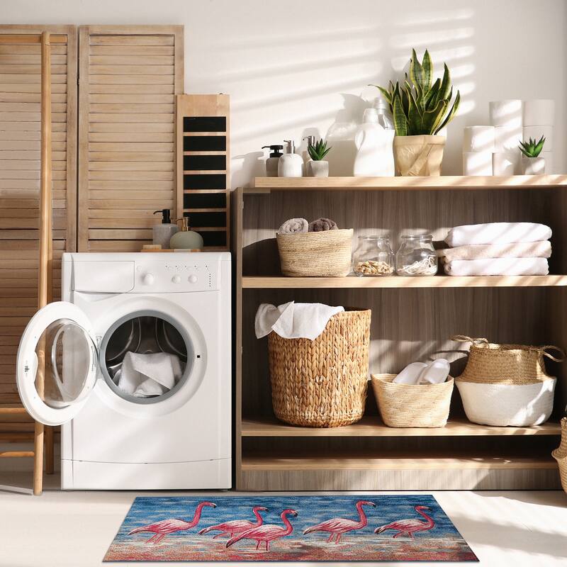 Liora Manne Esencia Flamingos Indoor/Outdoor Mat