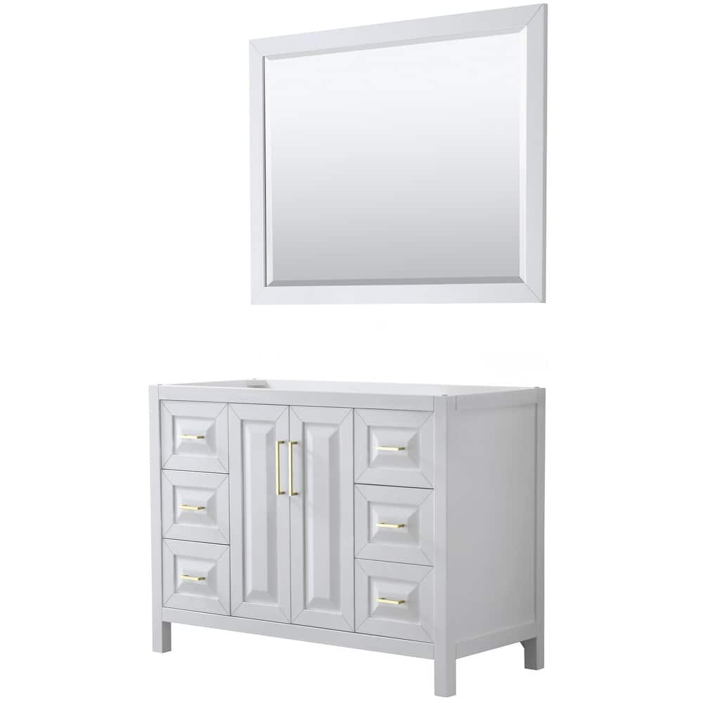 Wyndham Collection Daria 47" Single Free Standing Vanity Cabinet -
