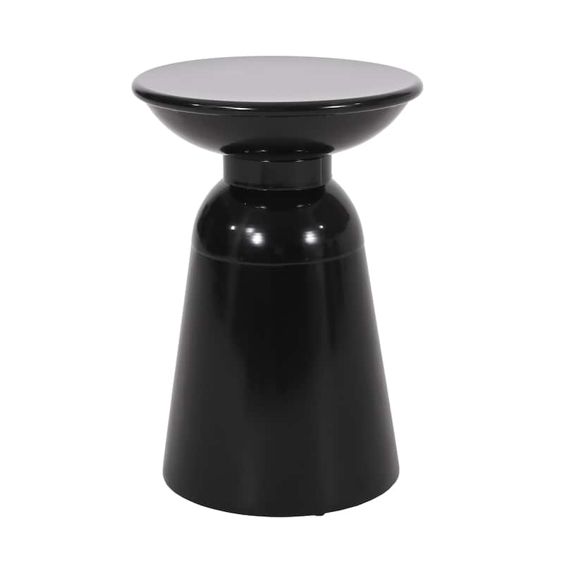 Roomfitters Serenita Outdoor Iron Side Tables with Flared Design, Accent Patio End Tables Set of 2