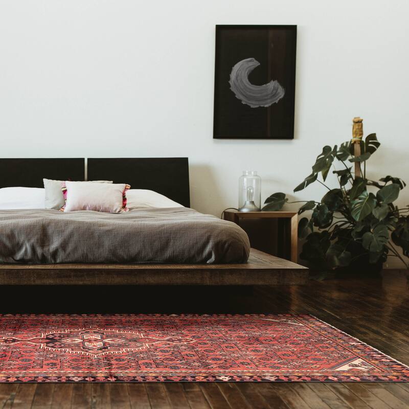 ECARPETGALLERY Hand-knotted Andelz Red Wool Rug - 5'9 x 10'3