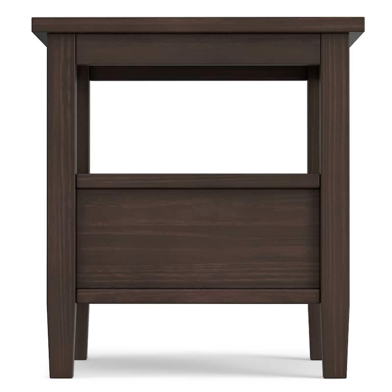 WYNDENHALL Norfolk SOLID WOOD 20 inch Wide Rectangle Transitional End Side Table - 20 inch Wide