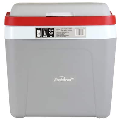 Koolatron Ice Chest Cooler w/ Locking Carry Handle, 26 qt (25L)