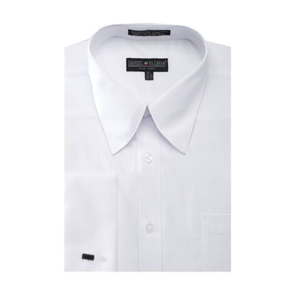 Shop Men S French Cuff Pat Riley Collar Dress Shirt Overstock