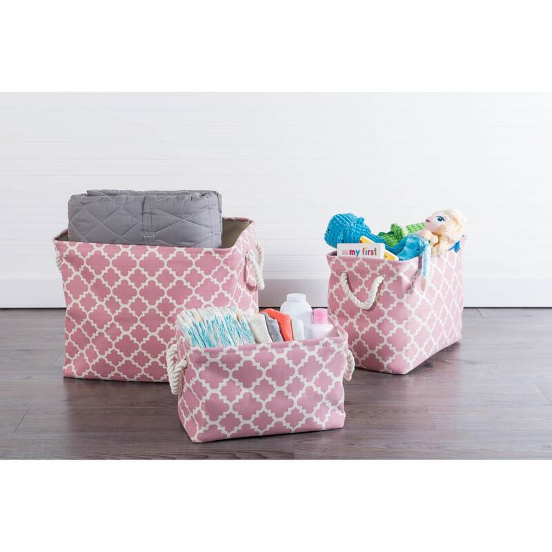 DII Lattice Decorative Storage Bin