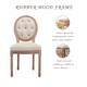 preview thumbnail 16 of 38, 2pc Oval Side Chairs with Round Hollow Back & Solid Wood Legs