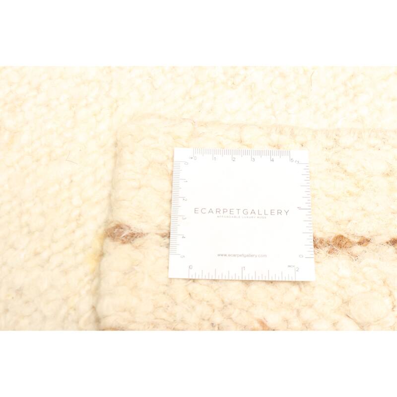 ECARPETGALLERY Braid weave Sienna Cream Wool Rug - 5'5 x 7'7