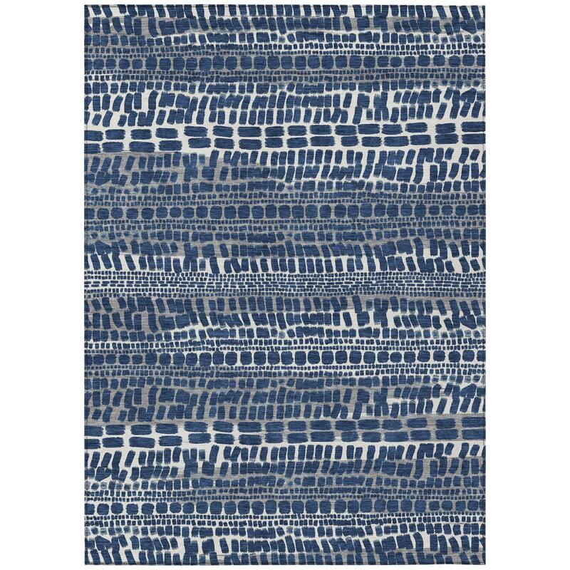 Machine Washable Indoor/ Outdoor Modern Winfield Chantille Rug