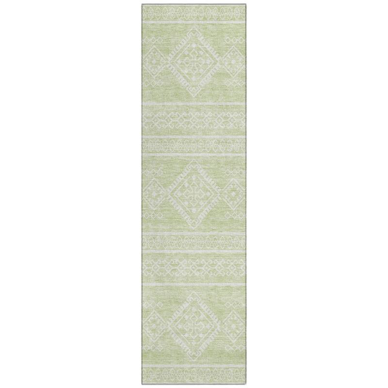 Machine Washable Indoor/ Outdoor Chantille Moroccan Boho Rug