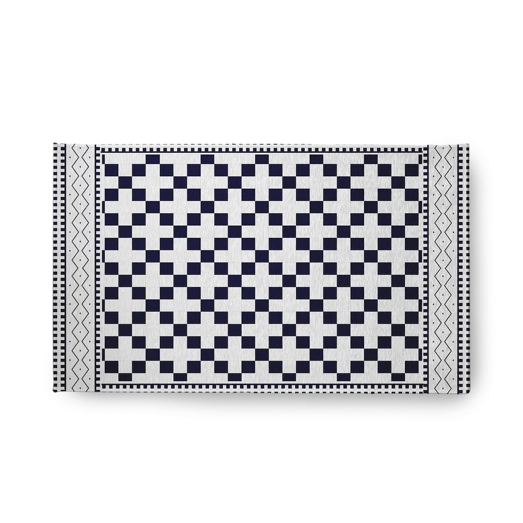 Cross and Squares Rug