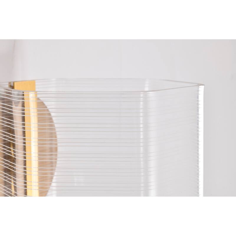 Kenzo LED 1 Light Wall Sconce Vintage Brass Finish Light Guide Panel - Polished Anodized Bronze