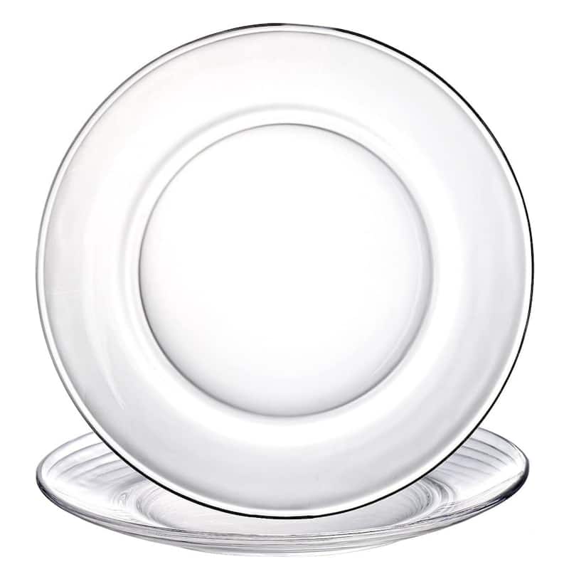 ELEMENT 7.5" Glass Salad / Appetizer / Dessert / Fruit Plates - 2 Piece