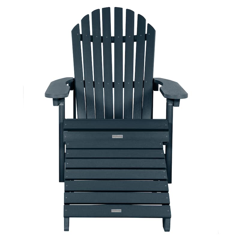 HIGHWOOD Folding and Reclining Adirondack Chair with Folding Ottoman