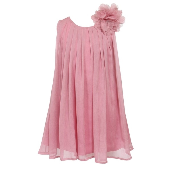 rose chiffon dress