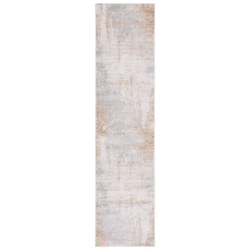 SAFAVIEH Vogue Lucinda Modern & Contemporary Rug - 2' x 8' Runner - Grey/Gold