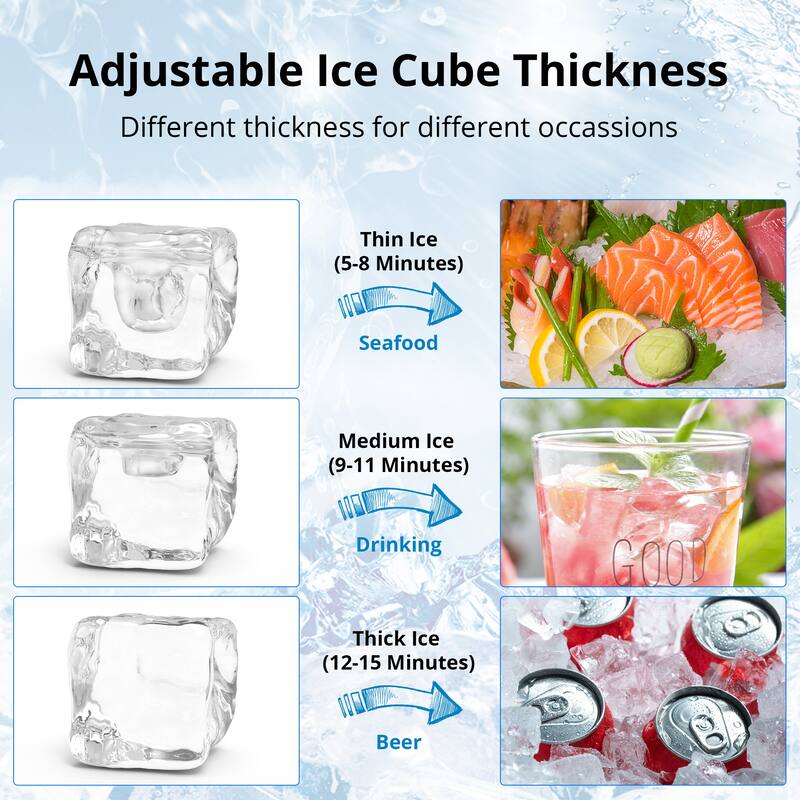 22.3 in Freestanding Commercial Ice Machine 350Lbs/24H Production