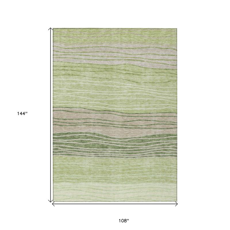 HomeRoots Striped Transitional Rectangle Outdoor Rug