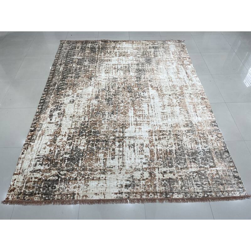 Copper Transitional Modern Area Rug - Elegant and Timeless Design - 7' x 9'