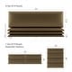 preview thumbnail 4 of 3, Vant Upholstered Headboards - Gold - 39 Inch - Set of 4 panels