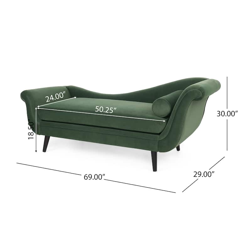 Calvert Upholstered Chaise Lounge by Christopher Knight Home