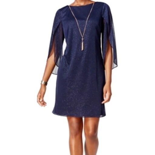 msk navy blue dress