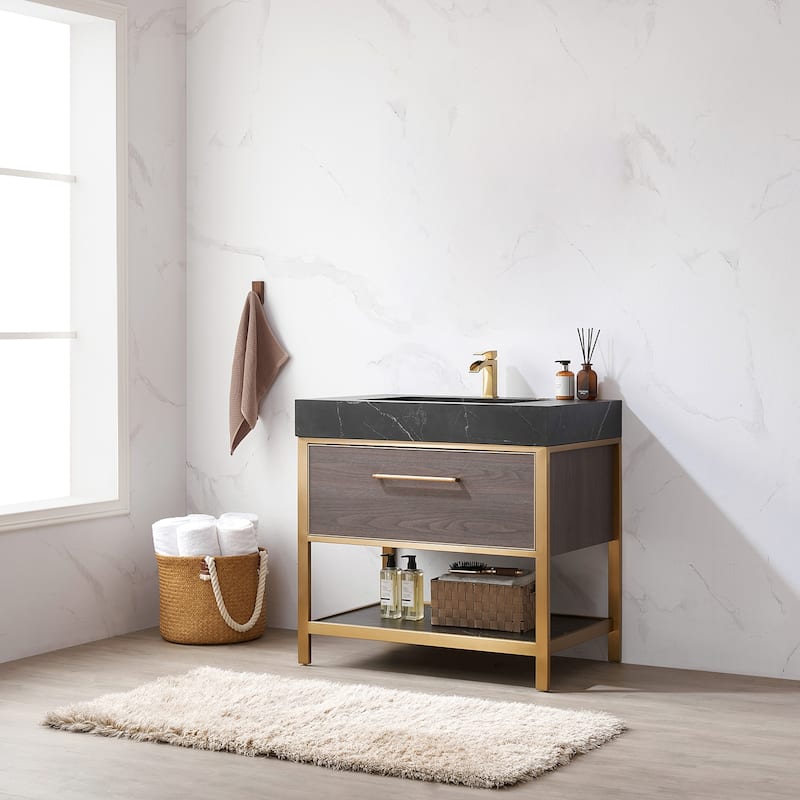 Segovia Bath Vanity with Sintered Stone Top