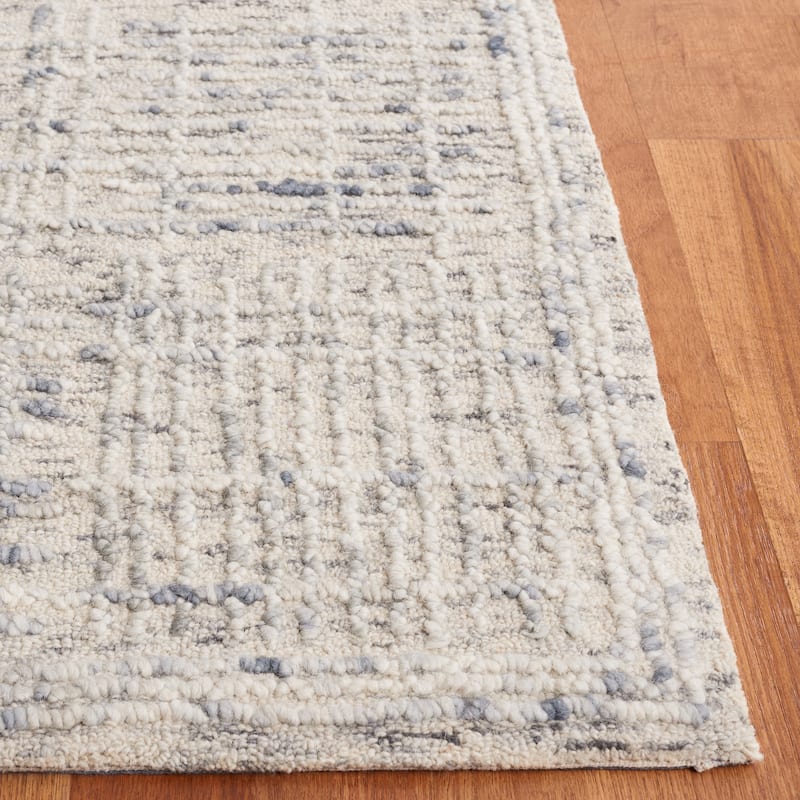 SAFAVIEH Handmade Abstract Anoek Checkered Wool Rug