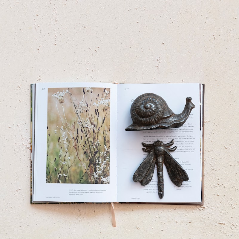 Cast Metal Snail Accent Decor - 5.8"L x 2.5"W x 2.9"H