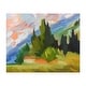 Tuscany Italy Tuscan Hillside Painting Nature Art Print/Poster - Bed ...