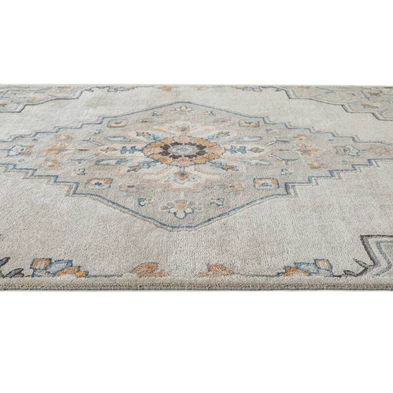 Terra by Obeetee Timeless Britson Blue Rug