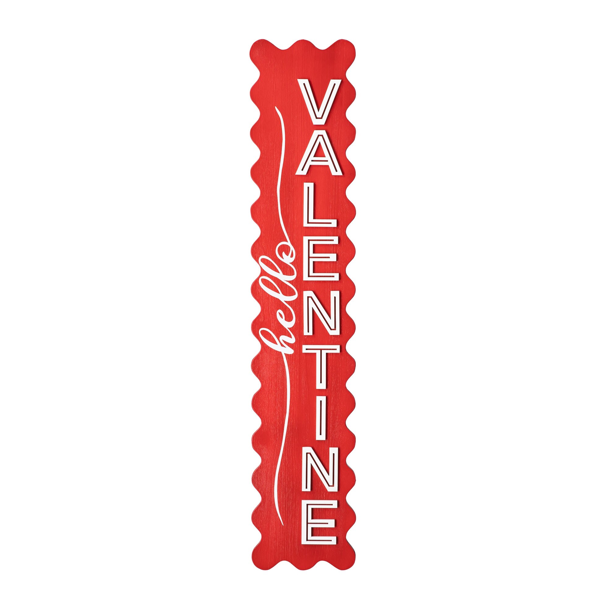 y♥️ Glitzhome Wooden Happy Valentine's Day Porch Sign Decor - On Sale