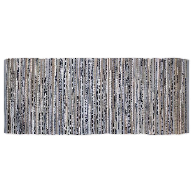 DII Recycled Fabric Striped Handmade Rag Rug