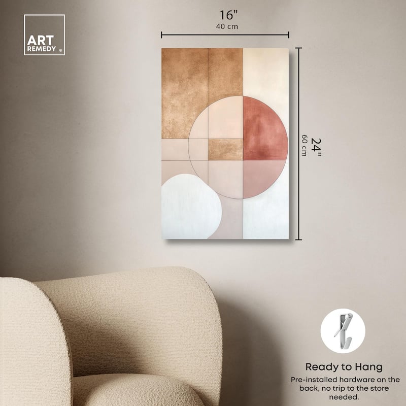 Modernist Circles II Canvas by Art Remedy, Gallery Wrapped