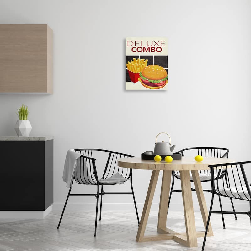 Stupell Deluxe Combo Fast Food Canvas Wall Art Design By Kim Allen