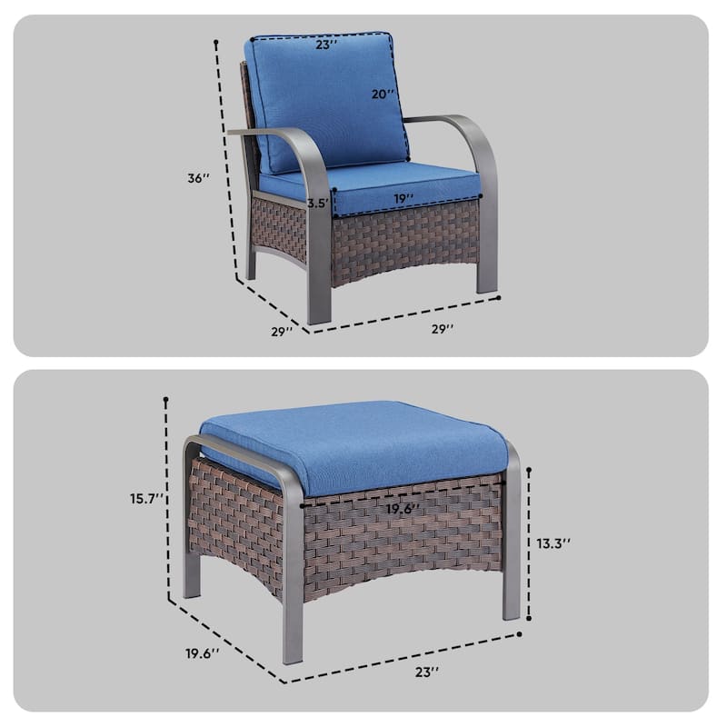 Pocassy Outdoor Patio Furniture Set