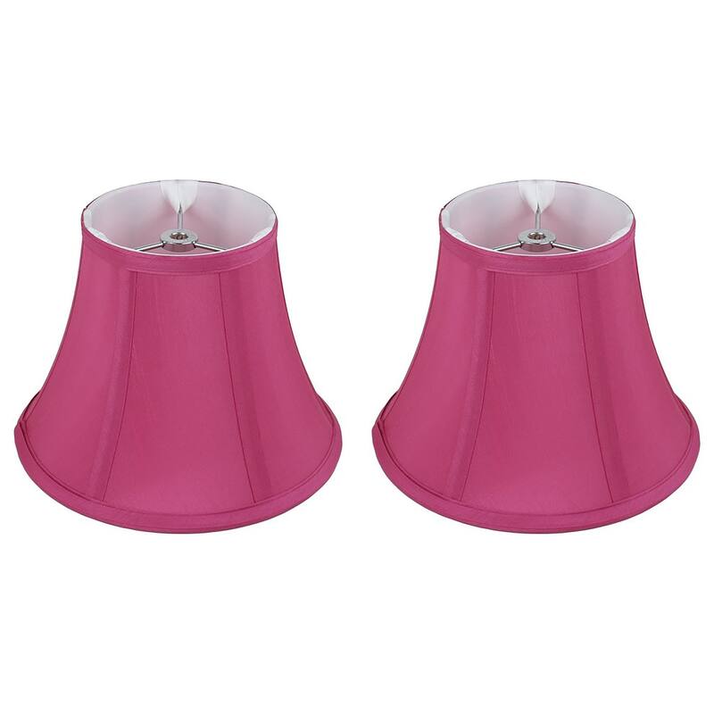 Faux Silk Bell Lamp Shade, 5 inch Top, 9 inch Bottom, 7 inch Slant