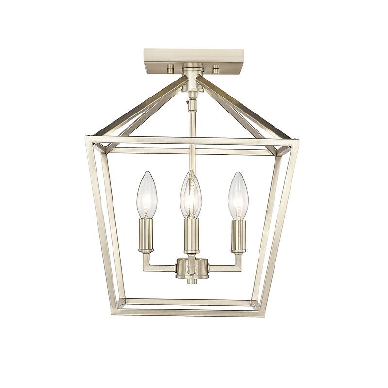 Millennium Lighting 4 Light Semi-Flush Ceiling Mount Fixture - Modern Gold