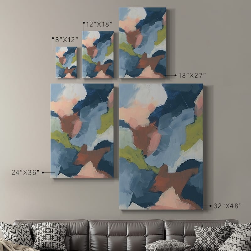 Soft Indigo Atmosphere II Premium Gallery Wrapped Canvas - Ready to Hang